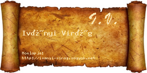 Iványi Virág névjegykártya