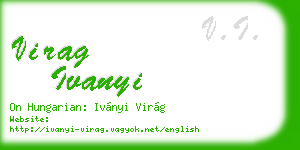 virag ivanyi business card